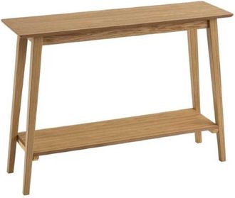 Unimasa Consola mesa n&oacute;rdica natural de madera MDF