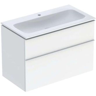 Keramag Keramag - Geberit Icon Set Mueble Lavabo Con Mueble Bajo Lavabo, 2 Cajones