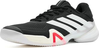 adidas Barricade 1/4 Tennis Shoes Mens Shoes Black/Zero Metallic/Lucid Red : 10.5 D - Medium, Textile