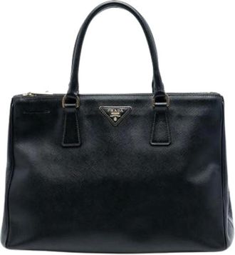 Prada Pre-owned Handbags, female, Black, Size: ONE SIZE Pre-owned Leather Handbag