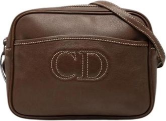 Dior Pre-owned Leren Crossbody Tas - Dames - Vintage Schoudertas - Bruin - ONE Size - Leer - Vintage