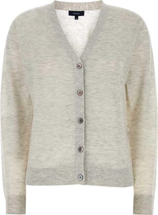 SOEUR Grey Nylon Blend Gianna Cardigan