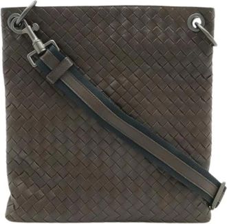 Bottega Veneta Pre-owned borse di pelle a tracolla - - Pre-owned - Donna - Marrone - ONE SIZE