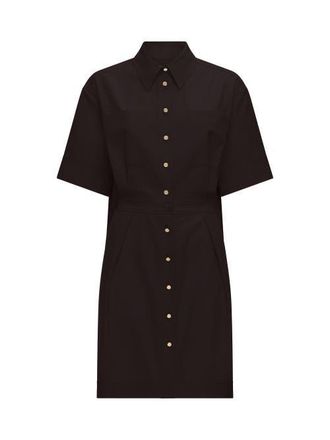 C&acirc;llas Milano MONTANA Shirt dress in Brown at Nordstrom, Size 4