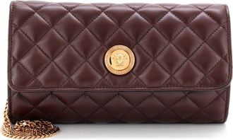 Versace Icon Wallet on Chain Quilted Leather