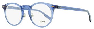 Ermenegildo Zegna Mens Pantos Leggerissimo Eyeglasses EZ5249-H 090 Transparent Blue 50mm