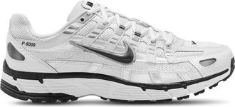 Nike Mens P-6000 - Running Shoes White/Black/Silver Size 10.0