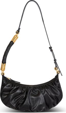 Balmain Ebene Hobo bag in calfskin leather in Black at Nordstrom