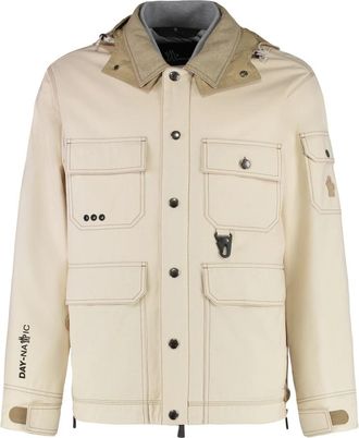 Moncler Kelpius Padded Jacket - Heren - Gewatteerde jassen - Beige - 2XL - Katoen - Jassen