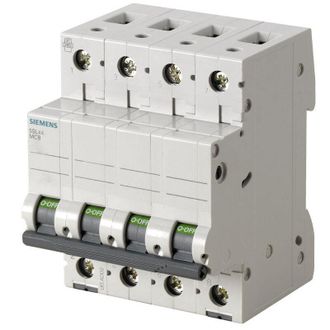 SIEMENS Interruttore Magnetotermico Siemens 40A 4P 10KA classe D 4 Poli 4 Moduli 5SL44408