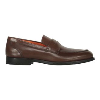Santoni Loafers, male, Brown, Size: 11 1/2 US Loafers in Leather