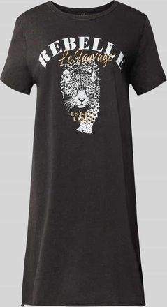 Only Leicht ausgestelltes Freizeitkleid aus reiner Baumwolle Modell LUCY in Black, Gr&ouml;&szlig;e XL