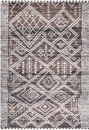 Jonathan Y Designs Tayri Modern Geometric Area Rug in Brown/ivory at Nordstrom, Size 4Ft 0In X 6Ft 0In