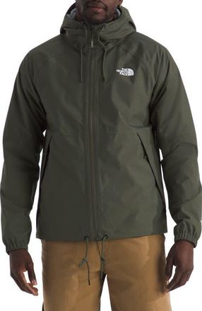 The North Face Antora Waterproof Rain Hoodie in New Taupe Green at Nordstrom, Size Xx-Large