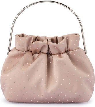 Olga Berg Archie Top Handle Clutch in Taupe at Nordstrom