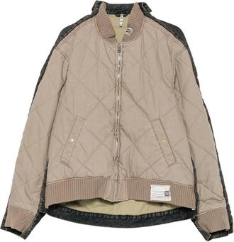 Miharayasuhiro Quilted Layered-denim Jacket