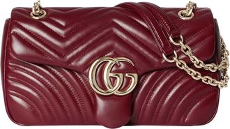 Gucci Red Marmont Medium Shoulder Bag