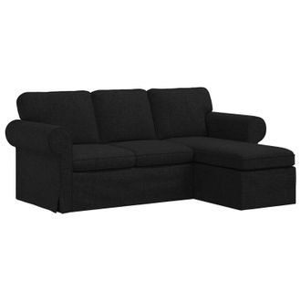 vidaXL Sof&aacute; Negro 195 X 138 X 80 Cm Tela Vidaxl