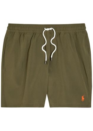 Polo Ralph Lauren Traveler Logo-embroidered Woven Swim Shorts - Tan - XL
