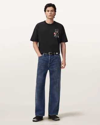 AllSaints Serrate Short Sleeve Graphic T-Shirt