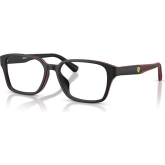 Ferrari 54mm Rectangle optical glasses in Black/Red at Nordstrom