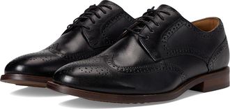 Florsheim Rucci Wing Tip Oxford Mens Shoes Black Smooth : 10.5 W (3E), Leather