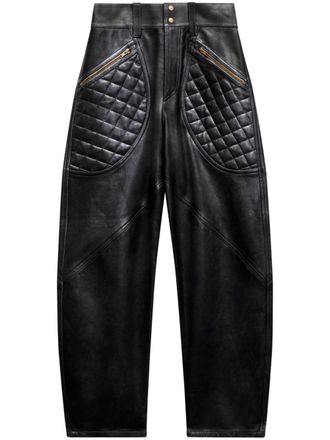 Isabel Marant Catarina broek met toelopende pijpen - Zwart
