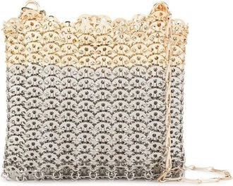 Paco Rabanne Chainmail Handbag With Gradient Finish And Scalloped Edging
