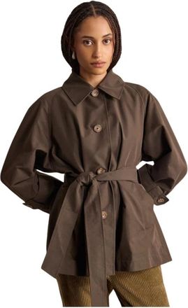 Ines De La Fressange Tess Trenchcoat - Dames - Trenchcoats - Groen - 2XS - Katoen - Jassen