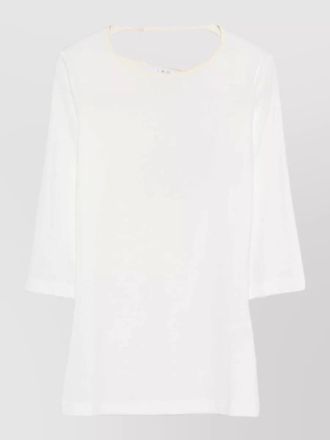 Iro thanya stretch ribbed sweater round neck