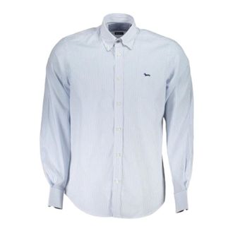 Harmont & Blaine Formal Shirts - Heren - Zakelijke Overhemden - Blauw - 3XL - Katoen - Overhemden