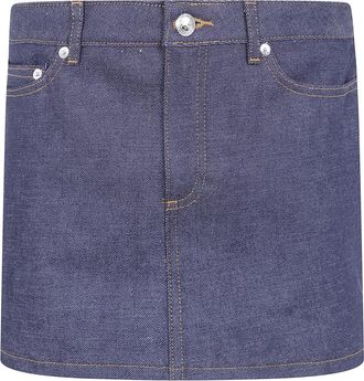 A.P.C. Mujer, Faldas, Azul, Talla: XS