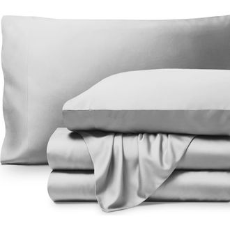 Bare Home Cooling Rayon Sheet Set - Split Head King in Cloud Grey at Nordstrom