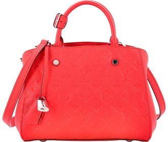 Louis Vuitton Pink Monogram Empreinte Montaigne Bb (Authentic Pre-Loved)