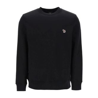 Paul Smith Sweatshirt met ronde hals en kenmerkend motief - Heren - Sweatshirts & Hoodies - Zwart - Maat: XL Katoen