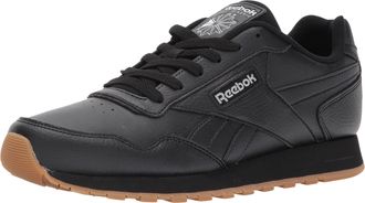 Reebok Mens Classic Harman Run Casual Sneakers, Black/Gum, 11 UK