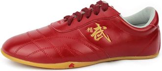 Generic Taekwondo Shoes, Martial Arts Sneakers, Sport Boxing Kung Fu Taichi Lightweight for Adults and Children(Red,10.5 UK Child)