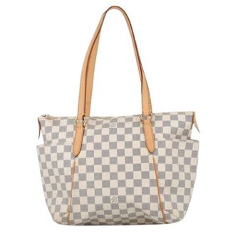 Louis Vuitton Pre-owned Tote Bags, female, Beige, Size: ONE SIZE Pre-owned Damier Azur Tote Bag