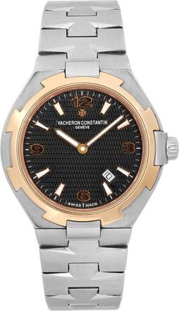 Vacheron Constantin Pre-owned Vacheron Constantin Overseas Quartz Black Dial Ladies Watch 25250