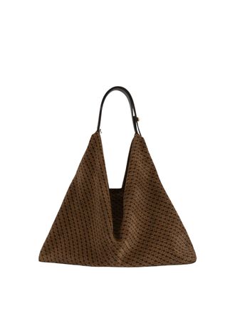 Gherardini Amazzonia Medium Monogram Suede Shoulder Bag
