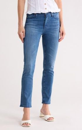 AG - Adriano Goldschmied Mari High Waist Slim Straight Leg Jeans in Iconic Blue at Nordstrom Rack, Size 25