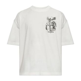 AllSaints Tops, Heren, Wit, XL, Katoen, Seraph T-Shirt