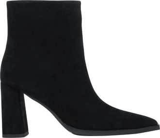 Estro & Luminara Enkellaarsjes met Blokhak - Dames - Laarzen met Hak - Zwart - 38 EU - Schoenen