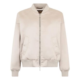 Moorer Bomber Jackets, female, Beige, Size: L Tamara Bomber Jacket