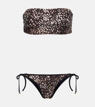The Attico Leopard-print bikini