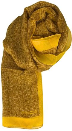 Borbonese yellow Silk Women Womens Scarf