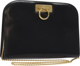 Ferragamo Gancini Shoulder Bag Leather Leather Shoulder Bag Bag (Pre-Owned)