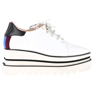 Stella McCartney Stella McCartney Elyse Platform Sneakers in Witte Faux Leer