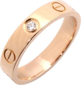Cartier Gold Clear Pink Gold (18K) Band Ring (Pre-Owned)