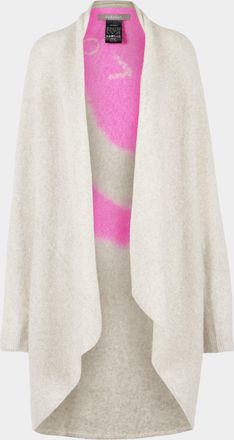 Suzusan Face Shibori Cashmere Upside-Down Cape One Size